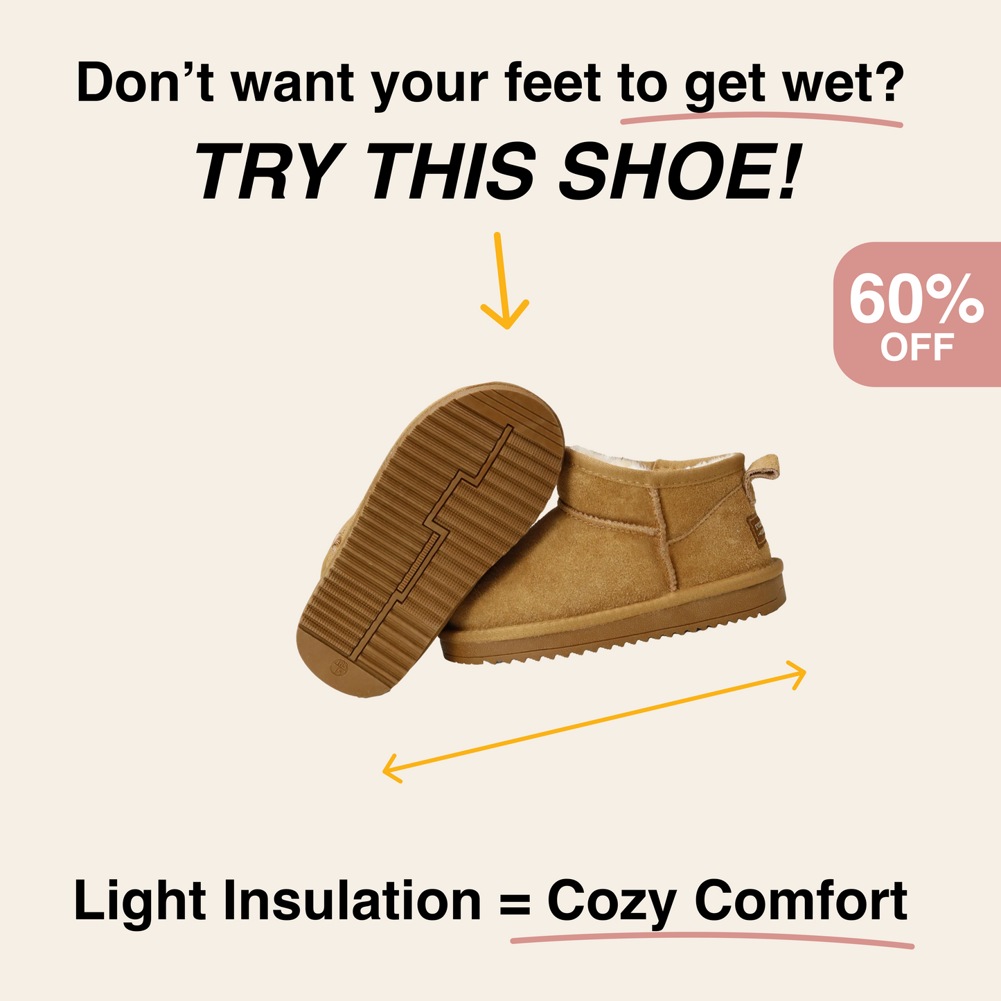 Platform Classic Ankle Snow Boots