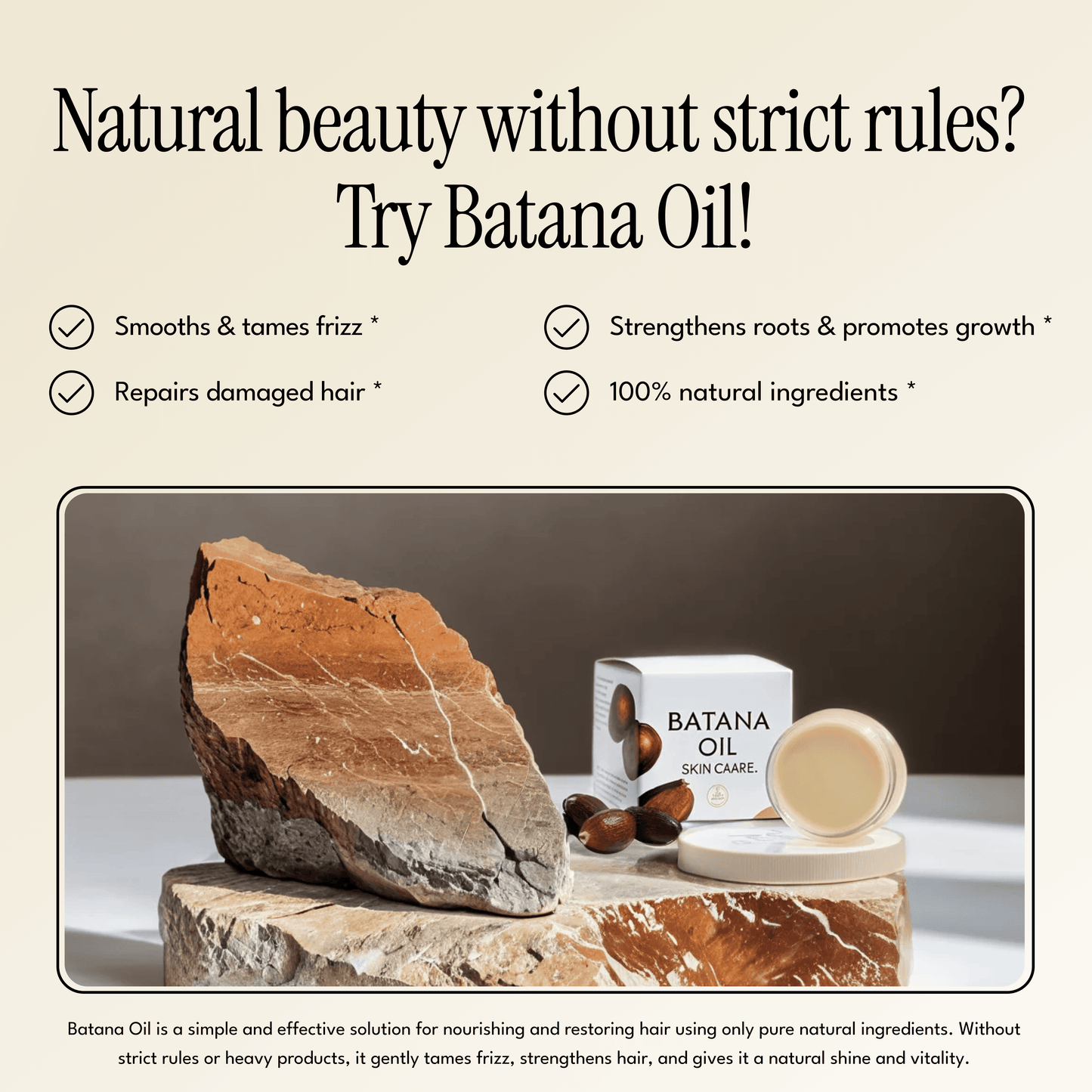 Batana Natural Organic Growth Oil