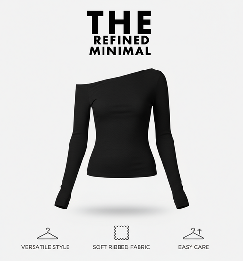 Ribbed Off The Shoulder Brami